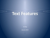 Text Features PPT