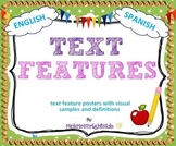 Text Features Posters (English and Spanish)