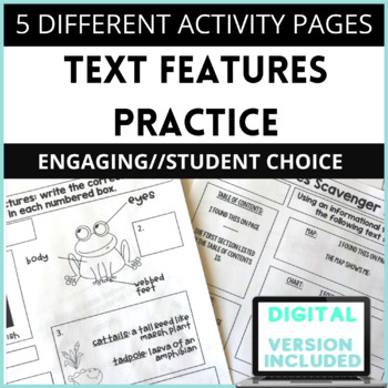 Preview of Text Features Practice Pages
