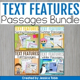 Text Features Reading Passages and Comprehension Questions