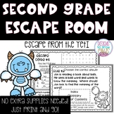 Text Features Review Escape Room Activity for Second Grade RI 2.5