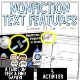 Text Features Worksheets - Color It In