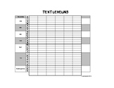 Text Leveling Chart Worksheet, Fountas and Pinnell
