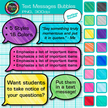 Preview of Text Message Speech Bubble Clipart: Transparent Smartphone Talk Bubble Clip Art