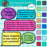 Text Message Speech Bubble Clipart: Transparent Smartphone