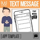 Text Message Template Activity  | Social Media Template