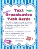 Text Organization Task Cards R.I 3.8