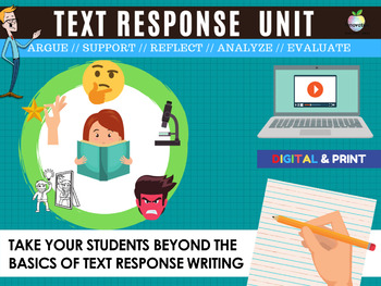 Preview of Text / Reading Response Essay Unit | Argumentative, Opinion & Persuasive Writing