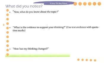 Preview of Text Savvy-Friday- The Big Picture