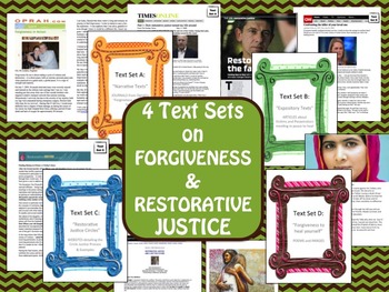 Preview of 4 Text Sets on Forgiveness and Restorative Justice