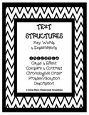 Text Structure Anchor Charts