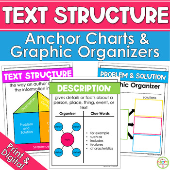 Preview of Text Structures Anchor Charts | Nonfiction
