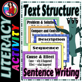 Text Structure Big Bundle, 5 Center Activities, 5 Posters,