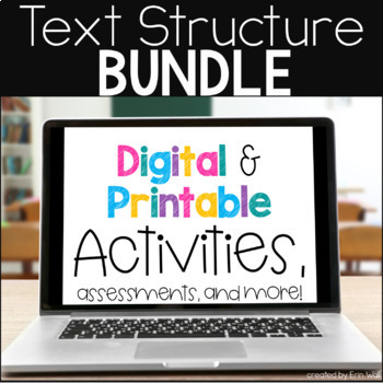 Preview of Text Structure Activities Bundle - Middle School ELA