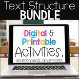 Text Structure Activities Bundle - Middle School ELA