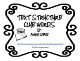 Text Structure: Clue/Signal Words Resource