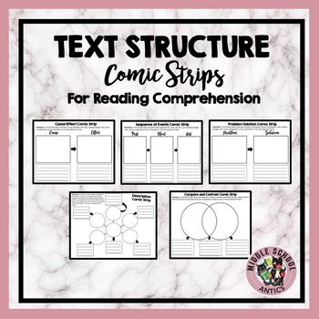 Preview of Text Structure Comic Strips for Reading Comprehension
