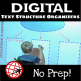 Text Structure DIGITAL Graphic Organizers- Google Slides