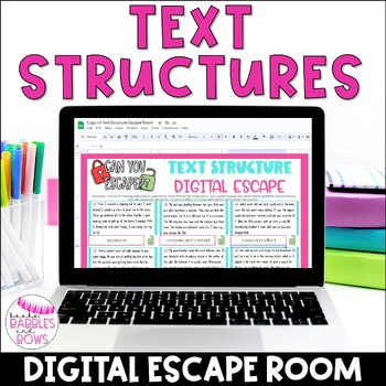 Preview of Text Structure Digital Escape Room