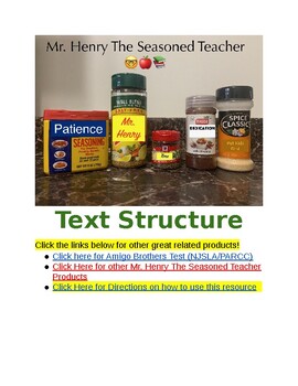 Preview of Text Structure Mini-Lesson