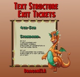 Text Structure Exit Tickets