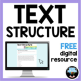 Text Structure Free Digital Activity for Google Forms