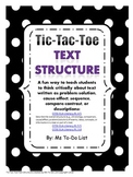 Text Structure Game Tic-Tac-Toe