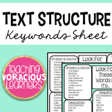 Text Structure Key Words