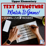 Text Structure Match It Game