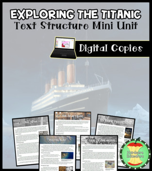 Preview of Text Structure Mini Unit Materials: Titanic Texts