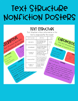 Preview of Text Structure Nonfiction Posters