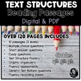 Text Structure Nonfiction Reading Passages | 4th 5th 6th G