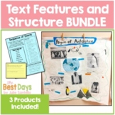 Text Structure Notebook Pages, Text Feature Exit Tickets, 
