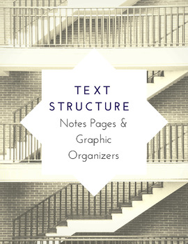 Preview of Text Structure Notes and Graphic Organizers