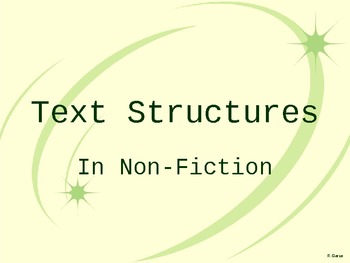 Preview of Text Structure PowerPoint/Anchor Posters