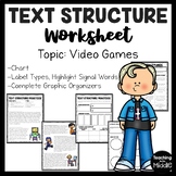 Text Structure Practice on Video Games for Upper Elementar