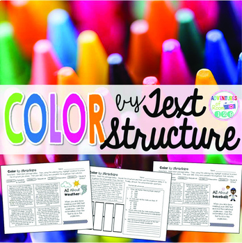 Preview of Text Structure Activities - Nonfiction Text Structure Worksheets
