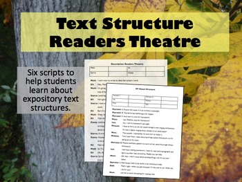 Preview of Text Structure Readers Theatre