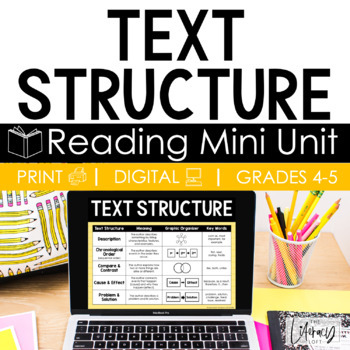 Preview of Text Structure (Reading Mini Unit) 4th & 5th Grade