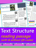 Text Structure Passage {with & without QR codes}