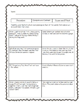 Text Structure Sample by Ludic in the Classroom | TpT