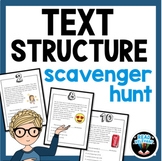 Text Structure Activity Scavenger Hunt: Worksheet Alternative