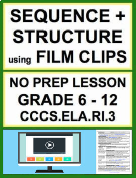 Preview of Text Structure & Sequencing with VIDEO | Printable & Digital | CCSS.RI.3