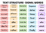 Text Structure Signal Words