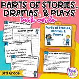 Text Structure Stories Dramas Poems Reading Task Cards 3rd