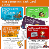 Text Structure Task Card Bundle - Print and Easel Versions