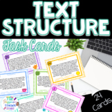 Text Structure Task Cards Activity | ELA Centers