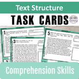 Text Structure Task Cards | Grades 4-5 | Identify and Anal
