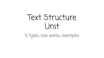 Preview of Text Structure Unit Google Slides