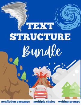 Preview of Text Structure and Natural Hazards Reading Comprehension Bundle